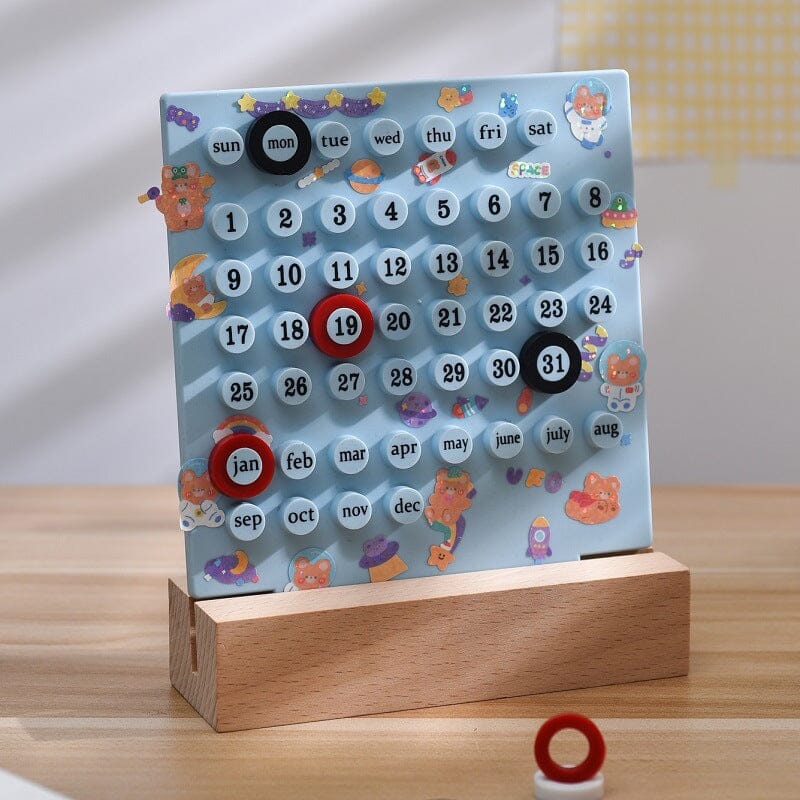 Calendrier manuel en boucle DIY