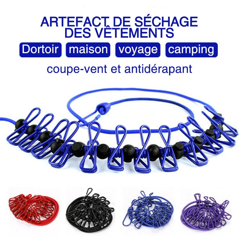 Porte-vêtements de Voyage Élastique Portable