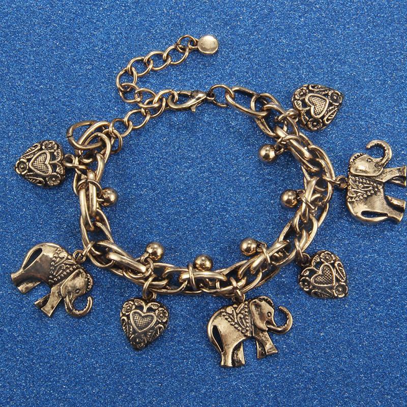 Bracelet de Cheville Éléphant Vintage