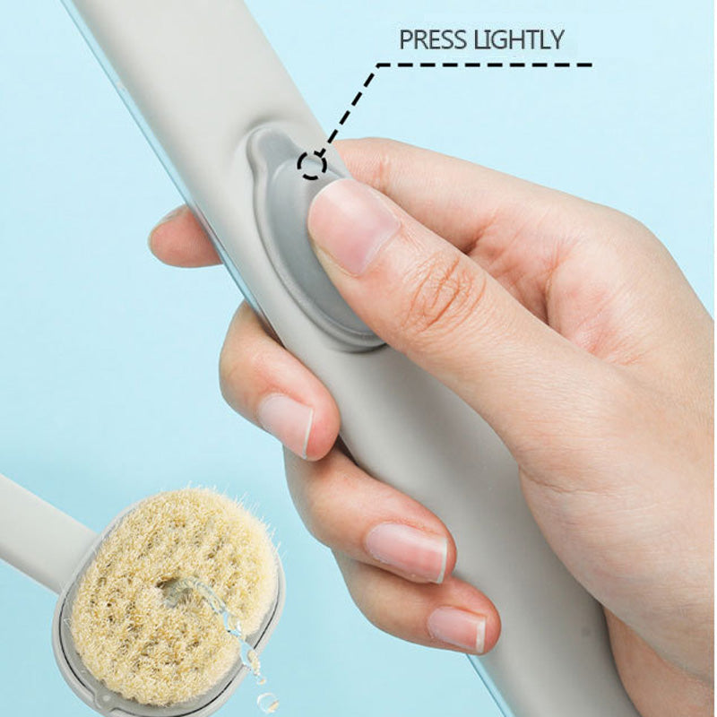 Brosse de nettoyage de massage de bain à long manche