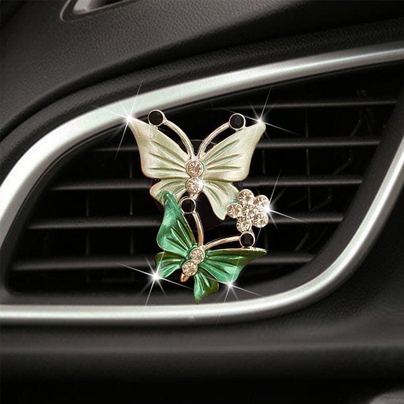 Accessoires de voiture papillon Bling, désodorisant de voiture mignon