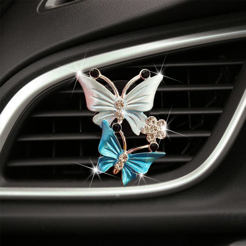 Accessoires de voiture papillon Bling, désodorisant de voiture mignon