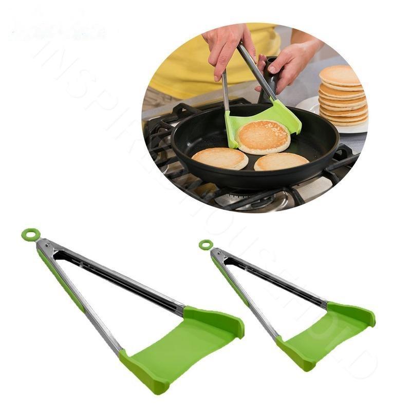 Spatule Pince de la Cuisine - 2 pièces (Grand et Petit)