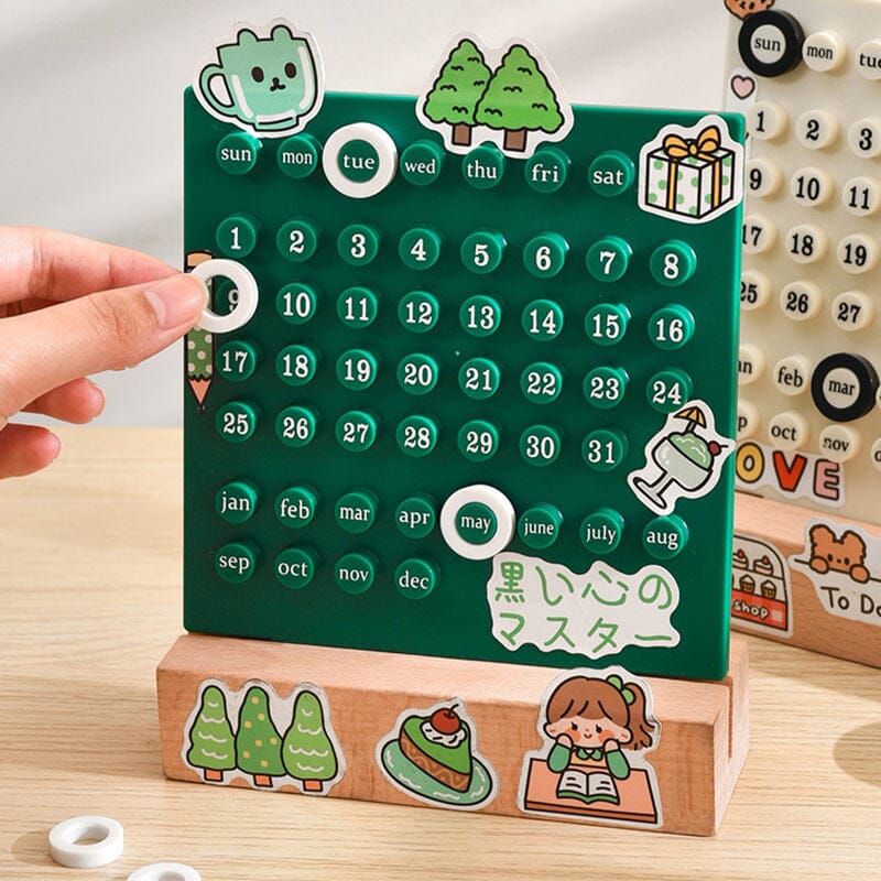 Calendrier manuel en boucle DIY