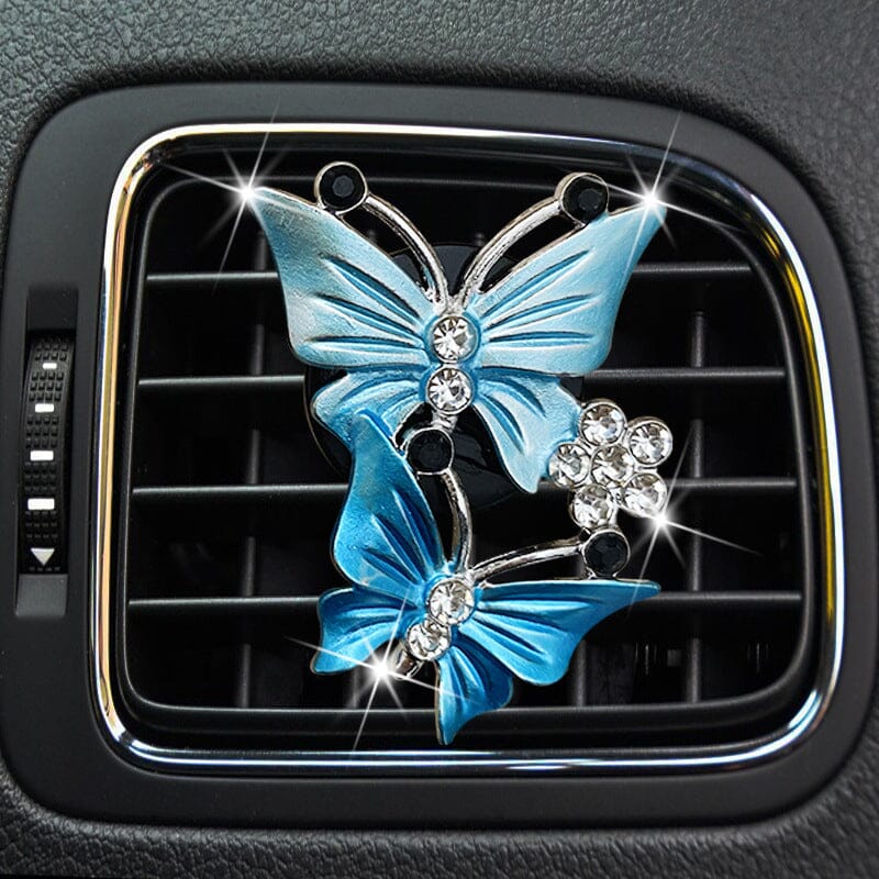 Accessoires de voiture papillon Bling, désodorisant de voiture mignon