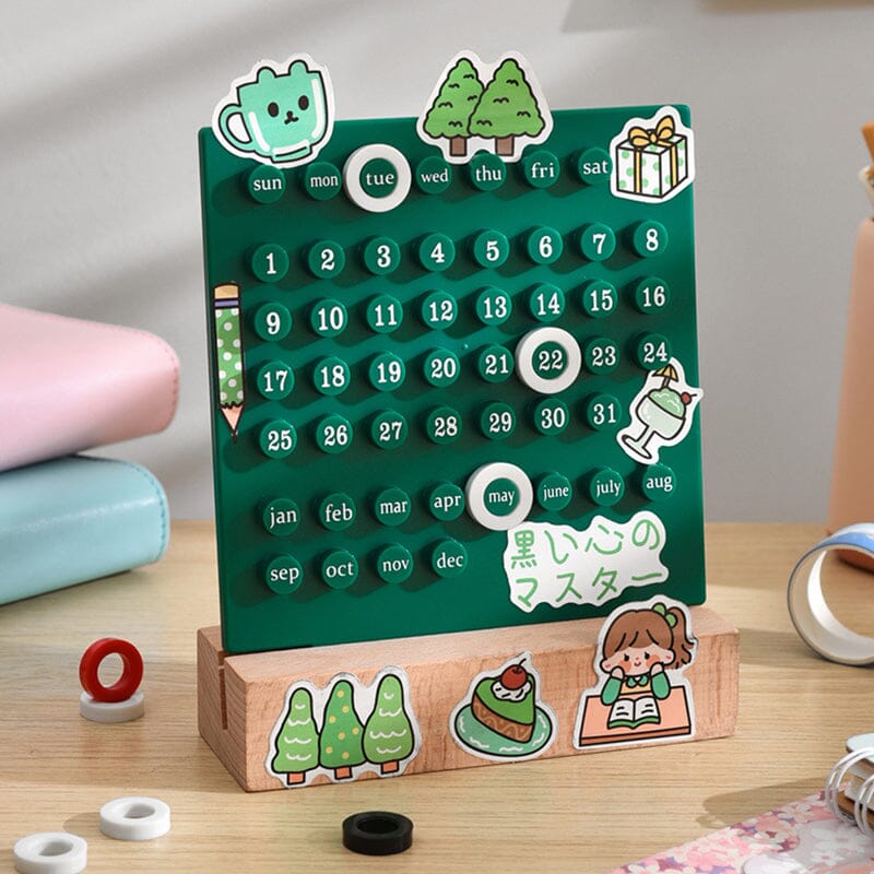 Calendrier manuel en boucle DIY