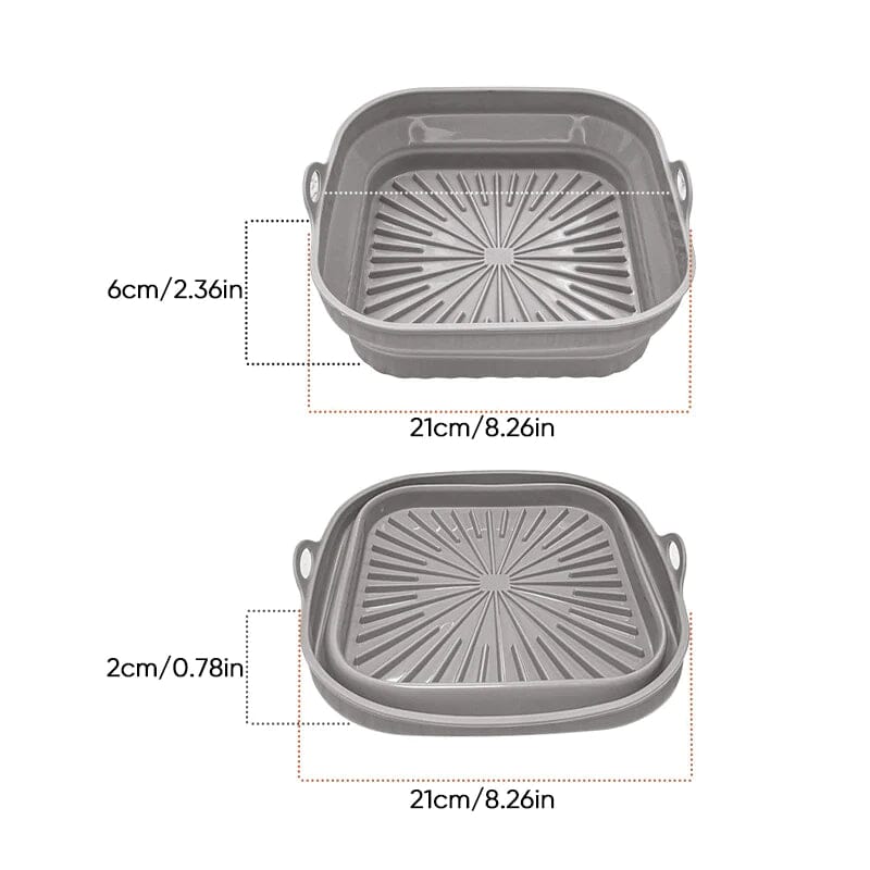 Poêle à gril en silicone pour friteuse à air