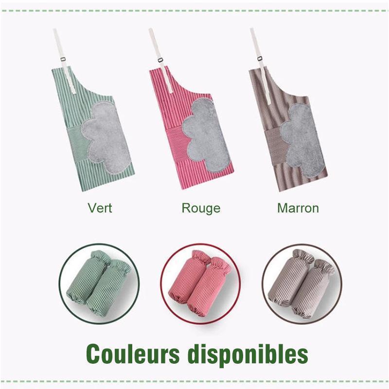 Tablier de Cuisine Ajustable Imperméable et Résistant à L'huile