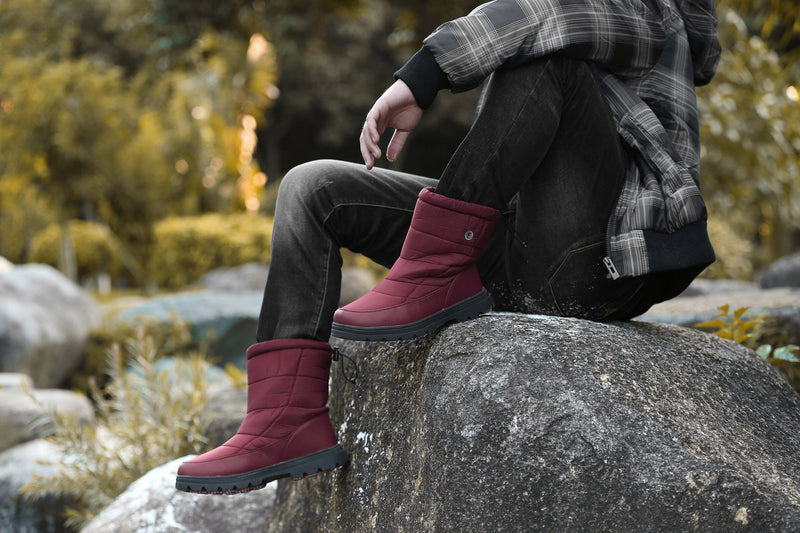 Bottines de Neige Avec Fourrure Chaude Imperméable