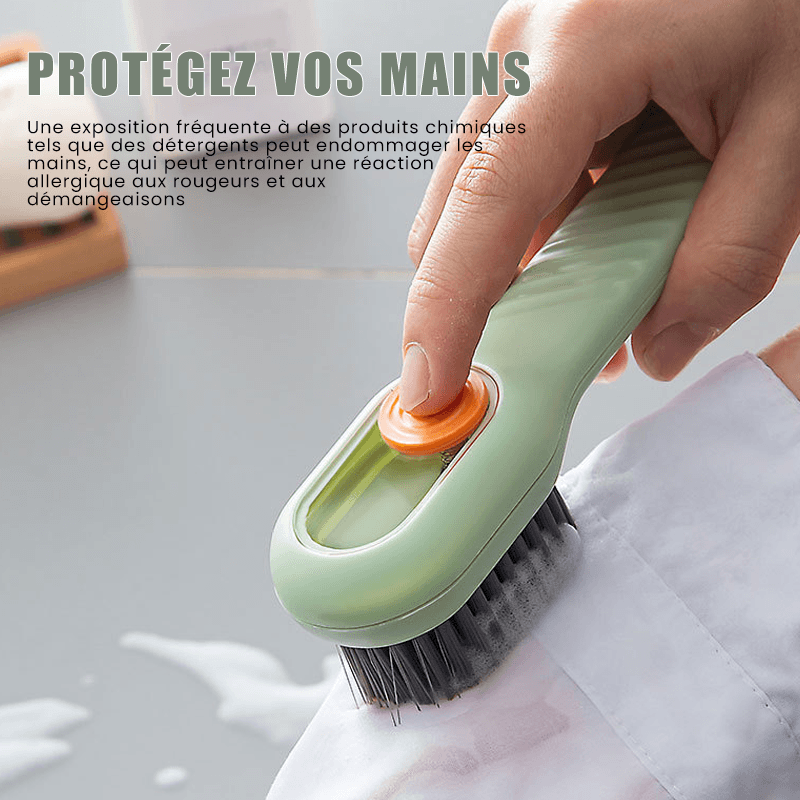 Brosse ménagère à poils doux