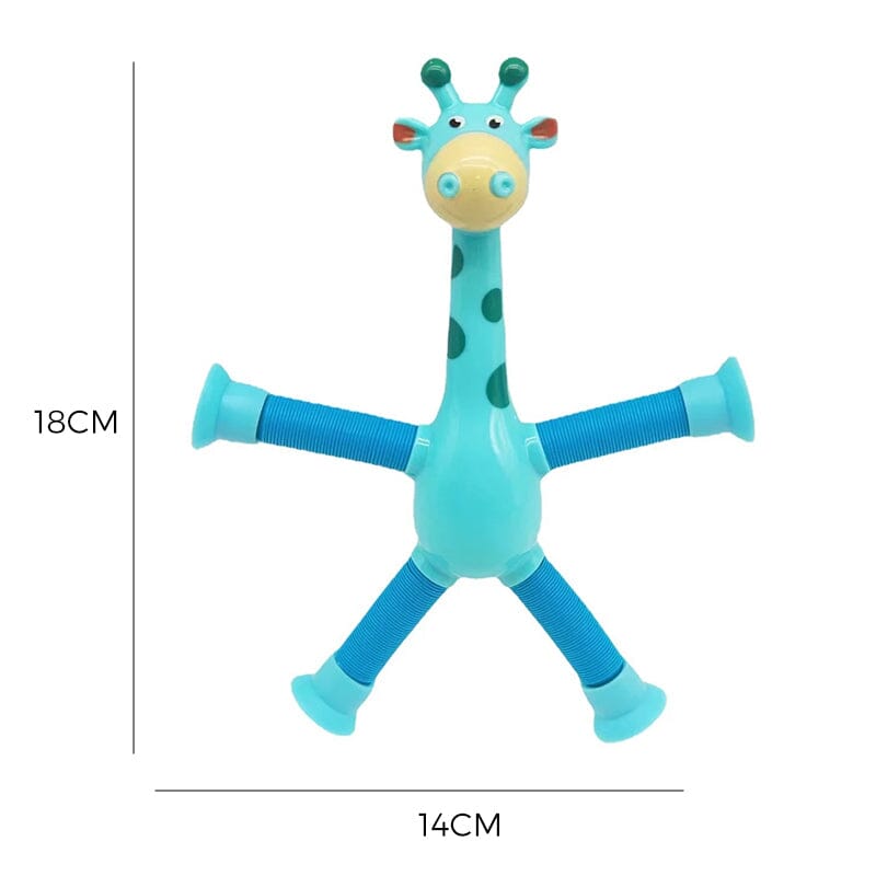 Jouet girafe télescopique avec ventouse