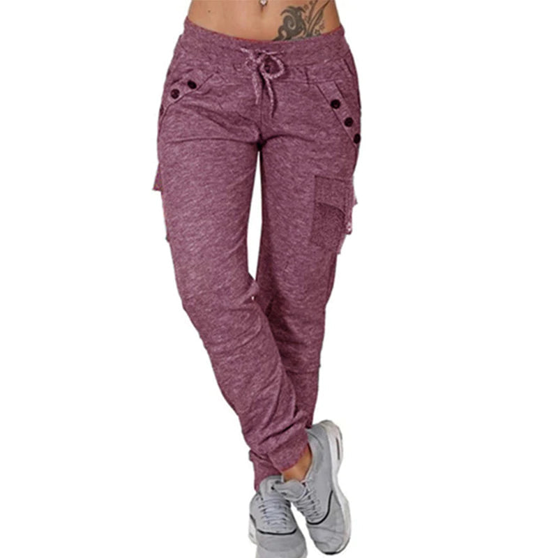 Pantalon de survêtement avec laçage pour femme