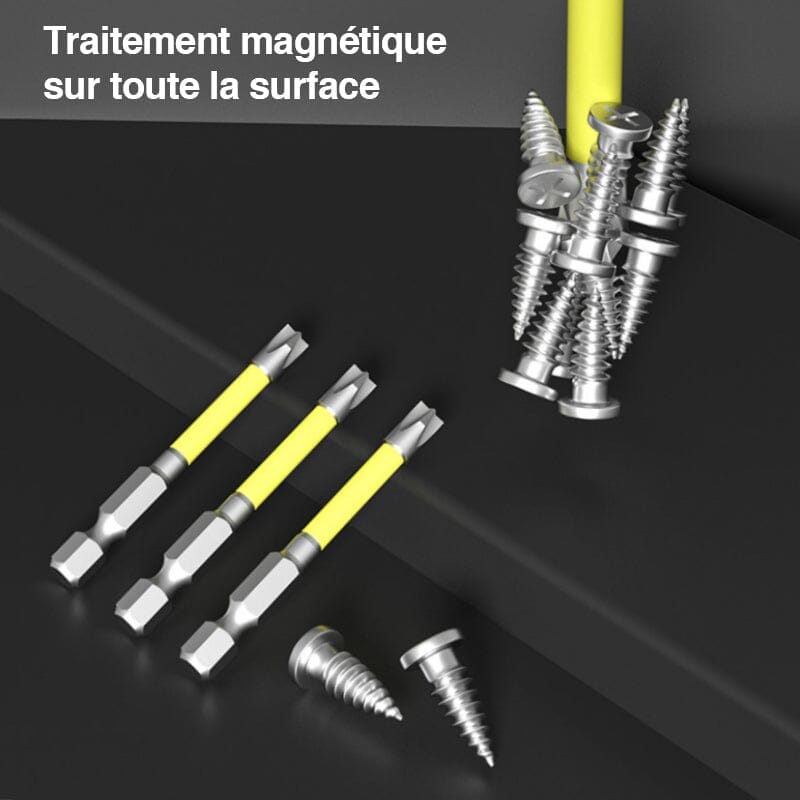 Embouts de tournevis cruciformes et fendus pour électriciens