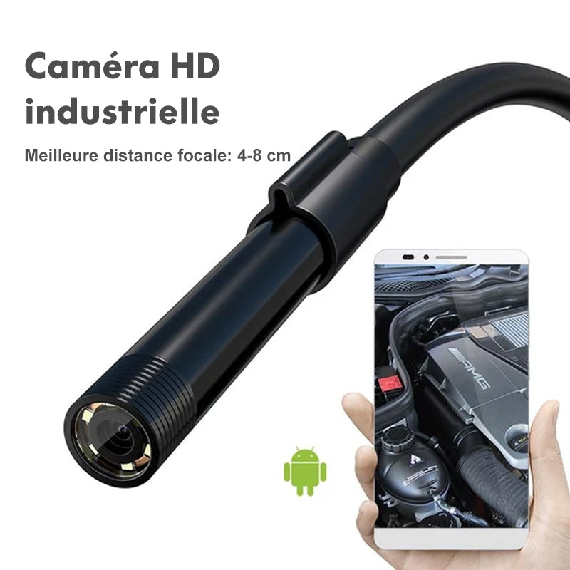 Caméra d'Endoscope WiFi Semi-rigide à Mise au Point Automatique