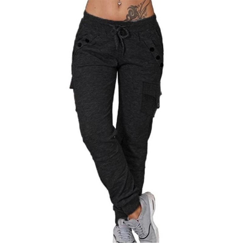 Pantalon de survêtement avec laçage pour femme