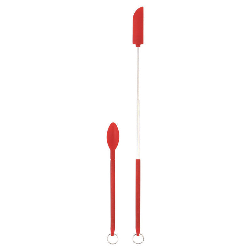 Mini spatule télescopique en silicone