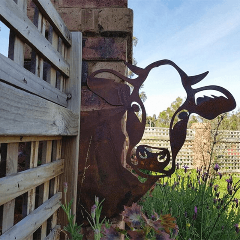 Décoration extérieure d'art en métal de ferme