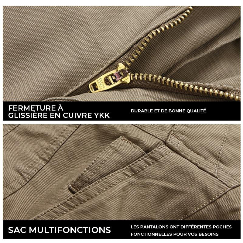 Short Tactique Imperméable Multi-poches pour Homme