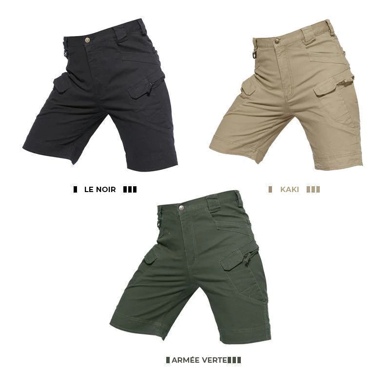 Short Tactique Imperméable Multi-poches pour Homme