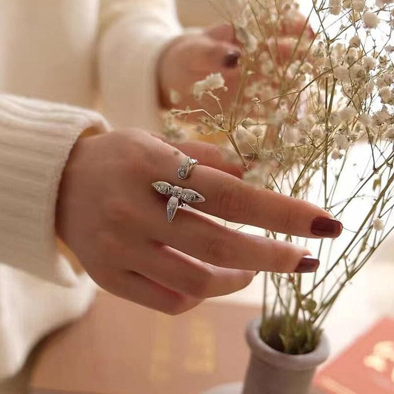 Bague de trèfle à quatre feuilles