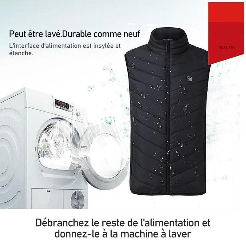 Gilet chauffant unisexe