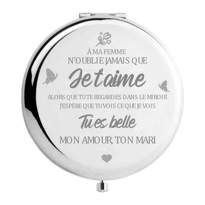 Miroir compact Je t'aime