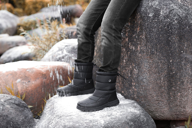 Bottines de Neige Avec Fourrure Chaude Imperméable